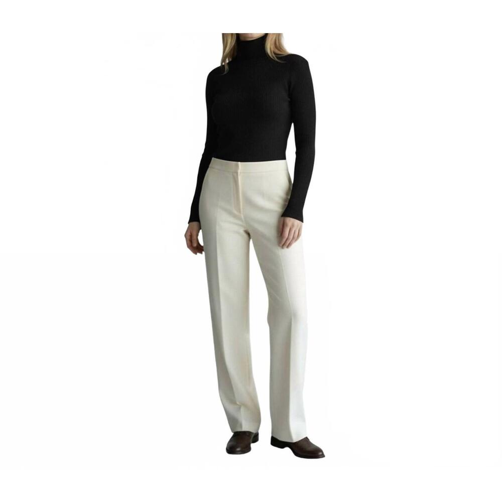 NEW AMBAR mock neck long sleeve fitted crop top in black